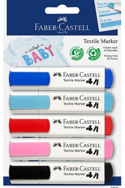 ΜΑΡΚΑΔΟΡΟΣ ΥΦΑΣΜΑΤΟΣ ΣΕΤ 5TEM.FABER PASTEL ΧΡΩΜΑΤΑ