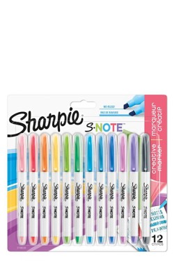 ΜΑΡΚΑΔΟΡΟΣ ΖΩΓΡΑΦΙΚΗΣ SHARPIE S-NOTE ΣΕΤ 12 ΤΕΜ.2138233
