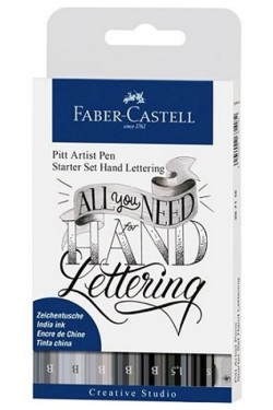 ΜΑΡΚΑΔΟΡΟΙ ΚΑΛΛΙΓΡΑΦΙΑΣ FABER PITT ARTIST PEN HAND LETTERING STARTER ΣΕΤ 267118