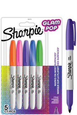 ΜΑΡΚΑΔΟΡΟΣ ΖΩΓΡΑΦΙΚΗΣ SHARPIE FINE ΣΕΤ 5ΤΕΜ.GLAM POP 2201774