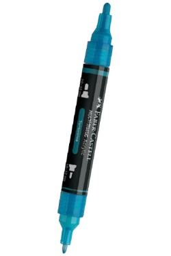 ΜΑΡΚΑΔΟΡΟΣ ΑΚΡΥΛΙΚΟΣ FABER ΜΕ ΔΙΠΛΗ ΜΥΤΗ 185913-TURQUOISE