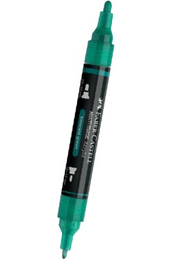 ΜΑΡΚΑΔΟΡΟΣ ΑΚΡΥΛΙΚΟΣ FABER ΜΕ ΔΙΠΛΗ ΜΥΤΗ 185958-EMERALD GREEN