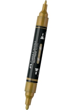 ΜΑΡΚΑΔΟΡΟΣ ΑΚΡΥΛΙΚΟΣ FABER ΜΕ ΔΙΠΛΗ ΜΥΤΗ 185950-GOLD