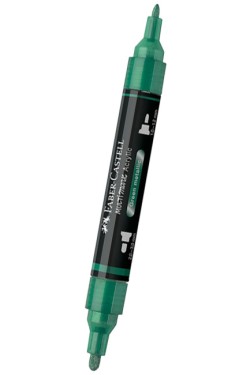 ΜΑΡΚΑΔΟΡΟΣ ΑΚΡΥΛΙΚΟΣ FABER ΜΕ ΔΙΠΛΗ ΜΥΤΗ 185995-METALLIC GREEN