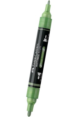 ΜΑΡΚΑΔΟΡΟΣ ΑΚΡΥΛΙΚΟΣ FABER ΜΕ ΔΙΠΛΗ ΜΥΤΗ 185994-METALLIC SAGE