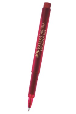 ΣΤΥΛΟ ΥΓΡΗΣ ΜΕΛΑΝΗΣ FABER FIBRE 1554 ΚΟΚΚΙΝΟ 155421