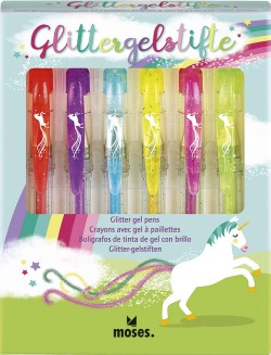 ΣΤΥΛΟ FANCY MOSES GLITTER UNICORN ΣΕΤ 6ΤΕΜ