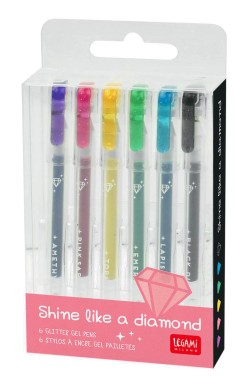 ΣΤΥΛΟ FANCY LEGAMI GLITTER PEN ΣΕΤ 6 ΤΕΜ.GGPKIT1 SHINE LIKE A DIAMOND