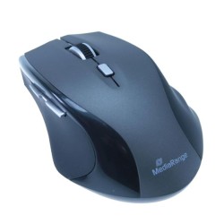 MOUSE ΟΠΤΙΚΟ ΑΣΥΡΜΑΤΟ MEDIARANGE 5 BUTTONS BLACK-GREY