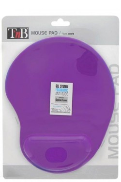 MOUSE PAD TNB GEL ΜΕ ΣΤΗΡΙΞΗ ΚΑΡΠΟΥ WRIST PURPLE