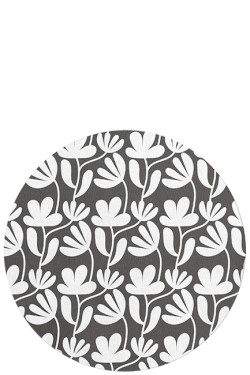 MOUSE PAD MIQUELRIUS ΣΤΡΟΓΓΥΛΟ MR13307 WHITE FLOWERS