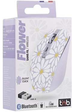 MOUSE ΟΠΤΙΚΟ ΑΣΥΡΜΑΤΟ+BLUETOOTH TNB 1.600dpi MWXFLOWER EXCLUSIV