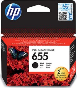 ΜΕΛΑΝΙ INKJET HEWLETT PACKARD N.655 BLACK CZ109A