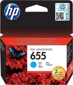 ΜΕΛΑΝΙ INKJET HEWLETT PACKARD N.655 CYAN CZ110A