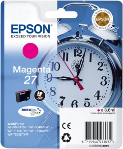 ΜΕΛΑΝΙ INKJET EPSON N.27 MAGENTA T2703 (CLOCK)
