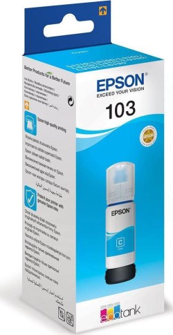 ΜΕΛΑΝΙ INKJET EPSON 103 Τ00S24A CYAN 65ml.