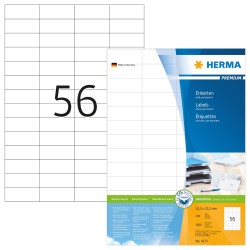 ΕΤΙΚΕΤΕΣ INKJET/LASER/COPIER 52,5*21,2mm.100Φ.HERMA 4273