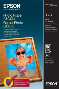 ΧΑΡΤΙ INKJET Α4 PHOTO GLOSSY 200γρ.50Φ.EPSON S042539