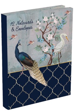 ΚΑΡΤΑ ΕΥΧΕΤΗΡΙΑ ΣΕΤ 12ΤΕΜ.ΜΕ ΦΑΚΕΛΟ THE GIFTED STATIONERY OPULENCE B