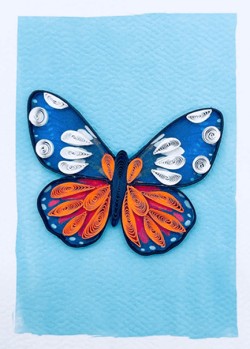 ΚΑΡΤΑΚΙ ΕΥΧΕΤΗΡΙΟ QUILLING FILIGRANA ΜΝ005 ΠΕΤΑΛΟΥΔΑ