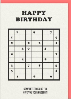 ΚΑΡΤΑ OHH DEER COMPLETE THIS SUDOKU 10495