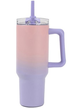 ΠΟΤΗΡΙ ΘΕΡΜΟΣ 1200ml.I DRINK TRAVEL ΜΕ ΧΕΡΟΥΛΙ ID0257 PURPLE-PINK