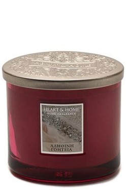 ΚΕΡΙ ΑΡΩΜΑΤΙΚΟ HEART & HOME ΔΙΠΛΟ ΦΥΤΙΛΙ 230ΓΡ.-ΑΛΗΘΙΝΗ ΓΟΗΤΕΙΑ