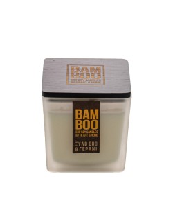 ΚΕΡΙ ΑΡΩΜΑΤΙΚΟ HEART & HOME BAMBOO 210ΓΡ.-ΞΥΛΟ OUD ΚΑΙ ΓΕΡΑΝΙ