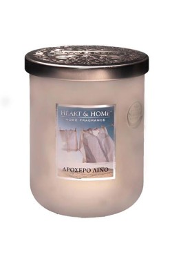 ΚΕΡΙ ΑΡΩΜΑΤΙΚΟ HEART & HOME ΜΕΓΑΛΟ 320ΓΡ.-ΔΡΟΣΕΡΟ ΛΙΝΟ