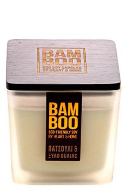 ΚΕΡΙ ΑΡΩΜΑΤΙΚΟ HEART & HOME BAMBOO 80ΓΡ.-ΠΑΤΣΟΥΛΙ ΚΑΙ ΞΥΛΟ GUAIAC