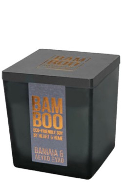 ΚΕΡΙ ΑΡΩΜΑΤΙΚΟ HEART & HOME BAMBOO 80ΓΡ.-ΒΑΝΙΛΙΑ ΚΑΙ ΛΕΥΚΟ ΞΥΛΟ