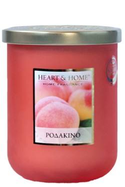 ΚΕΡΙ ΑΡΩΜΑΤΙΚΟ HEART & HOME ΜΕΓΑΛΟ 320ΓΡ.-ΡΟΔΑΚΙΝΟ