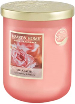 ΚΕΡΙ ΑΡΩΜΑΤΙΚΟ HEART & HOME ΜΕΣΑΙΟ 110ΓΡ.-ΜΕ ΑΓΑΠΗ