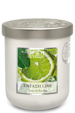 ΚΕΡΙ ΑΡΩΜΑΤΙΚΟ HEART & HOME ΜΕΣΑΙΟ 110ΓΡ.-ΕΝΤΑΣΗ LIME