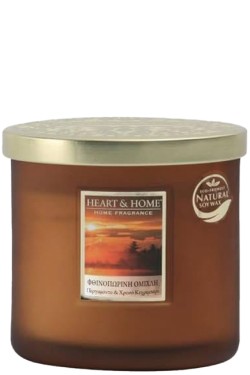 ΚΕΡΙ ΑΡΩΜΑΤΙΚΟ HEART & HOME ΔΙΠΛΟ ΦΥΤΙΛΙ 220ΓΡ.-ΦΘΙΝΟΠΩΡΙΝΗ ΟΜΙΧΛΗ