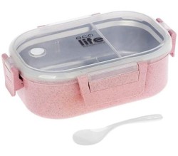 ΔΟΧΕΙΟ ΦΑΓΗΤΟΥ ECO LIFE 900ML.ΜΕ ΧΩΡΙΣΜΑ LIGHT PINK