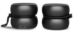 ΗΧΕΙΟ ΦΟΡΗΤΟ RECHARGEABLE XOOPAR YOYO ΣΕΤ 2 ΤΕΜ.FINGER BLUETOOTH 6W TWS METALLIC BLACK