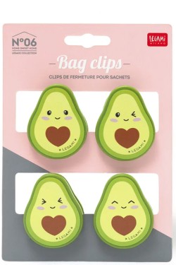 BAG CLIPS ΣΕΤ 4ΤΕΜ.LEGAMI CLIP0005 AVOCADO