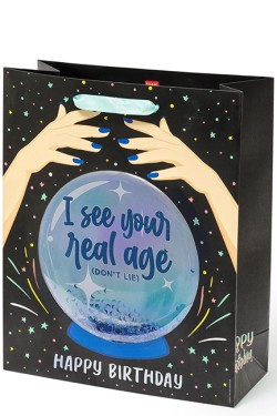 ΤΣΑΝΤΑ ΔΩΡΟΥ LARGE LEGAMI GB0601 HAPPY BIRTHDAY CRYSTAL BALL