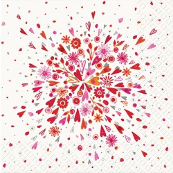 ΧΑΡΤΟΠΕΤΣΕΤΕΣ 33*33cm.20ΤΕΜ.CELIA RED