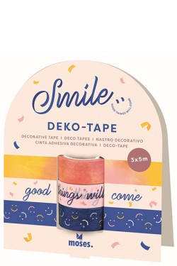 ΤΑΙΝΙΑ ΔΙΑΚΟΣΜΗΤΙΚΗ MOSES ΣΕΤ 3 ΤΕΜ.FEEL GOOD SMILE M80363