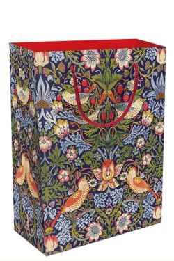 ΤΣΑΝΤΑ ΔΩΡΟΥ MUSEUMS & GALLERIES 31,5*26*13,5cm.WILLIAM MORRIS-STRAWBERRY THIEF LARGE BAG