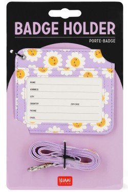 ΘΗΚΗ ΚΑΡΤΩΝ LEGAMI BH0032 BADGE HOLDER-DAISY  ΜΕ ΚΟΡΔΟΝΙ