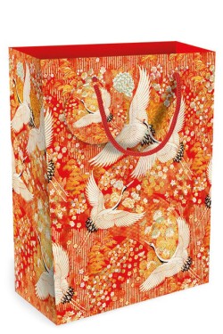 ΤΣΑΝΤΑ ΔΩΡΟΥ MUSEUMS & GALLERIES 31,5*23*13,5cm.KIMONO CRANES