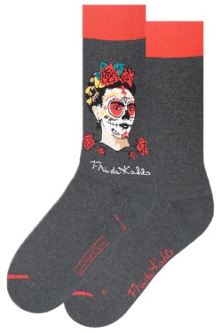 ΚΑΛΤΣΕΣ MUSEARTA FRIDA KAHLO DAY OF THE DEAD FK-DD-06 GREY No 40-46