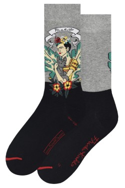 ΚΑΛΤΣΕΣ MUSEARTA FRIDA KAHLO WITH DOG FK-FDG-06 GREY No 40-46