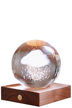 ΦΩΤΙΣΤΙΚΟ ΞΥΛΙΝΟ ΕΠΙΤΡΑΠΕΖΙΟ GINGKO AMBER CRYSTAL LIGHT G025RA 3D LASER RAIN CLOUD