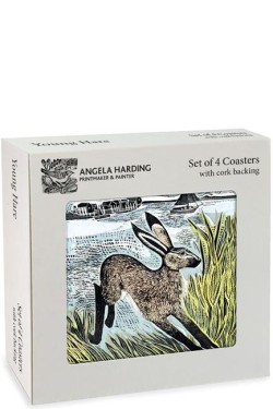 ΣΟΥΒΕΡ ΑΠΟ ΦΕΛΛΟ ΣΕΤ 4 ΤΕΜ.MUSEUMS & GALLERIES ANGELA HARDING-YOUNG HARE