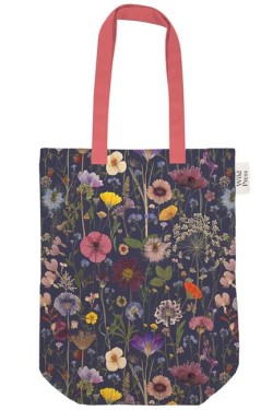 ΤΣΑΝΤΑ ΚΑΜΒΑΣ THE BRITISH MUSEUM 33*42 εκ.PURPLE MEADOW