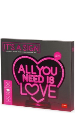 ΦΩΤΙΣΤΙΚΟ LEGAMI ITS A SIGN NEL0005 NEON EFFECT-ALL YOU NEED IS LOVE